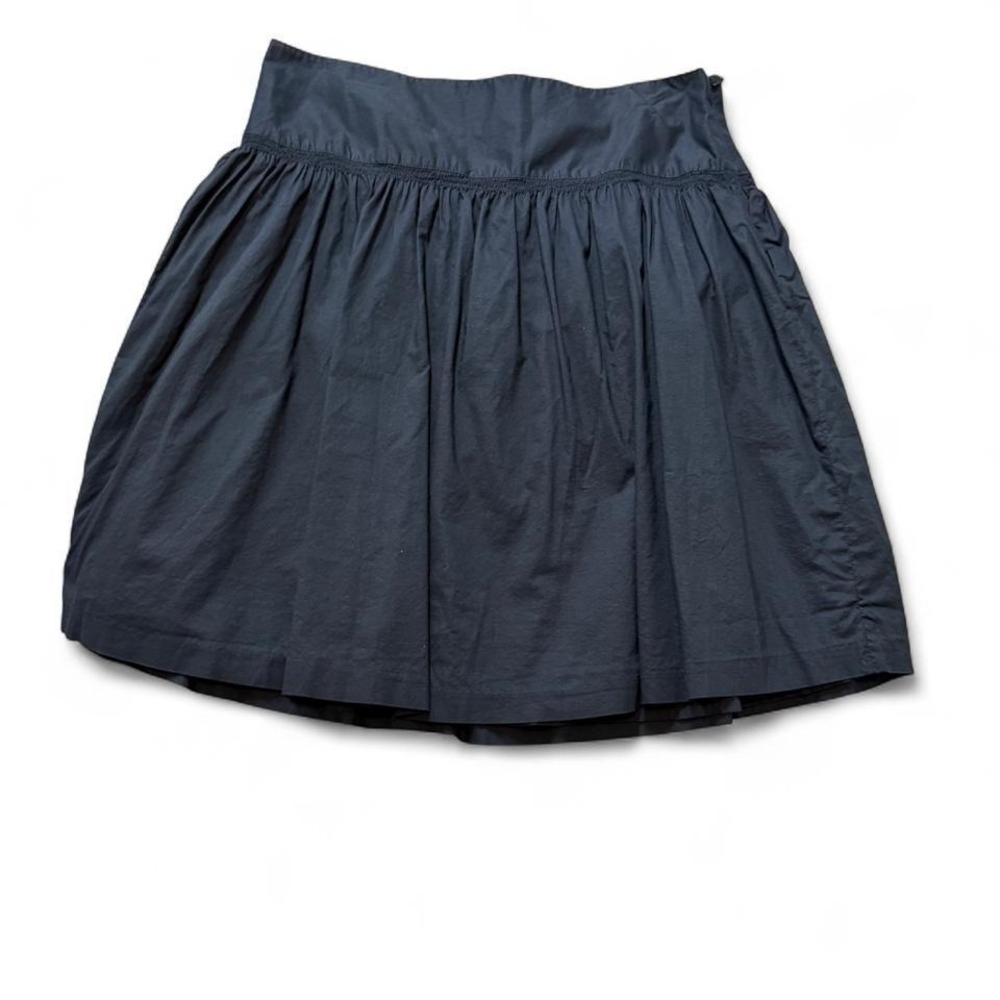Vintage Y2K Old Navy Black Poplin Low Waist Skirt,‎ Women's Size 12
